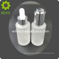 High quality 30ml glass frosted bottle with dropper